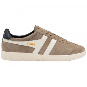 Basket Gola Classics Daim Homme Blanche | 6052-EVLHS