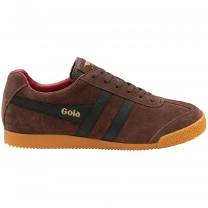 Basket Gola Classics Daim Homme Marron Foncé | 3076-KYTEW