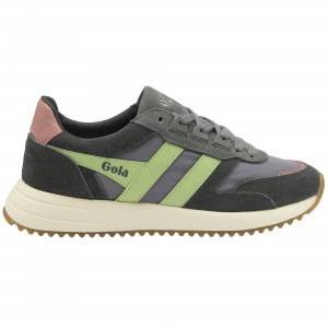 Basket Gola Classics Femme Grise | 4057-FRIJG