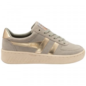 Basket Gola Classics Pearl Femme Grise Clair | 0671-RMSHC