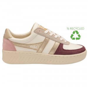 Basket Gola Classics Quadrant Femme Blanche | 0421-MSFQG