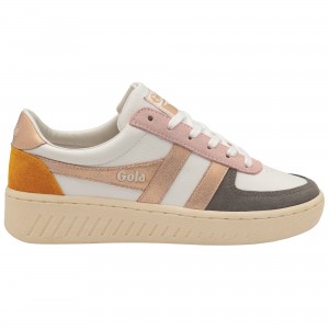 Basket Gola Classics Quadrant Femme Blanche | 5793-EZAIC