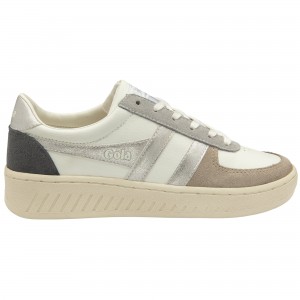 Basket Gola Classics Quadrant Femme Blanche | 2637-CXDGE