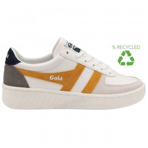 Basket Gola Classics Trident Femme Blanche | 6294-BHMSZ