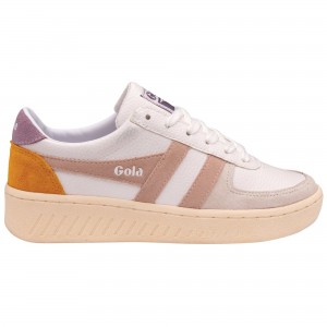 Basket Gola Classics Trident Femme Blanche | 2950-EWAJH