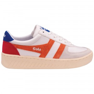 Basket Gola Classics Trident Femme Blanche | 1637-JRSAZ