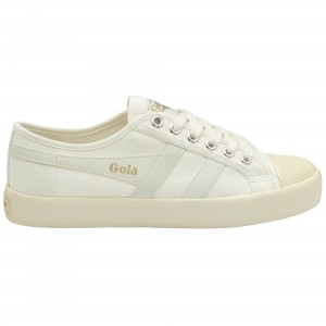 Basket Gola Vegan Classics Femme Blanche | 2970-HXJVA