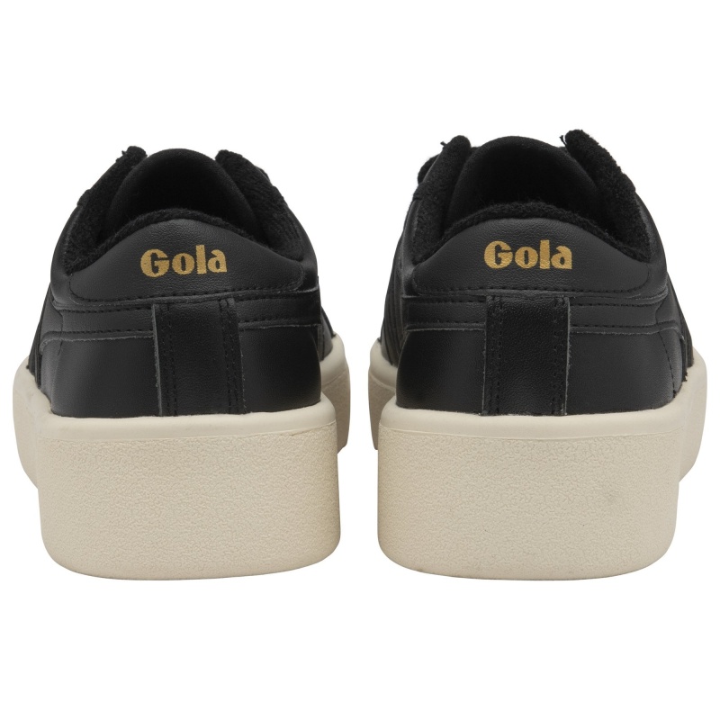 Basket Gola Classics Baseline Cuir Femme Noir | 5014-FVGRN