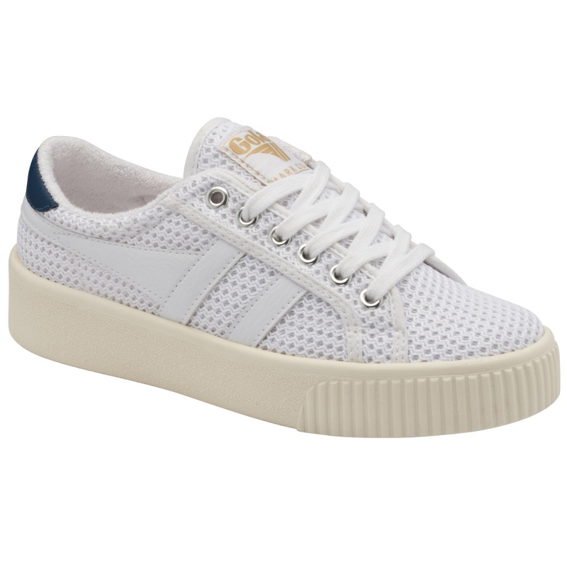 Basket Gola Classics Baseline Mesh Femme Blanche | 3856-VNBRA