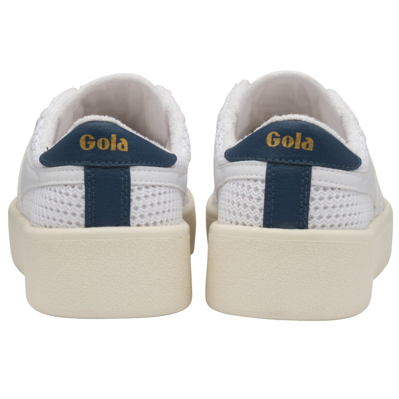 Basket Gola Classics Baseline Mesh Femme Blanche | 3856-VNBRA