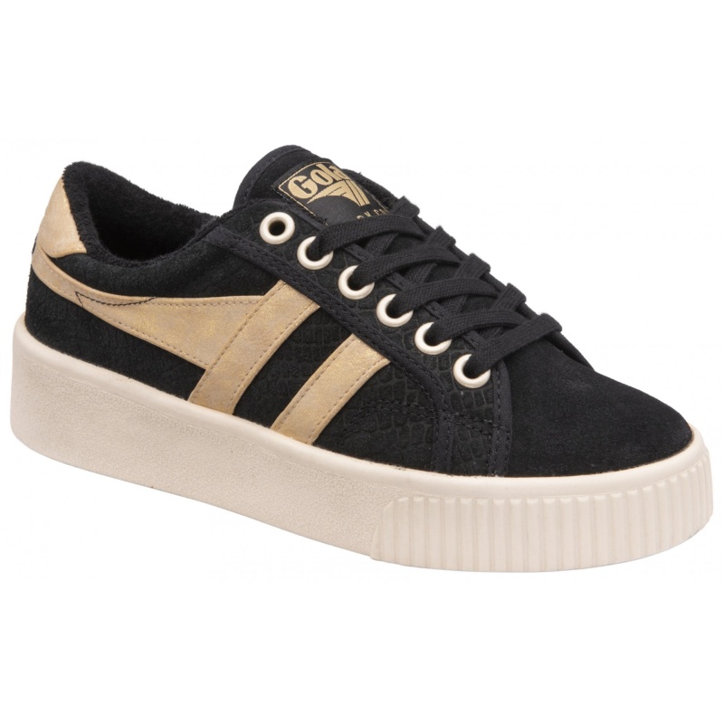 Basket Gola Classics Baseline Mirror Femme Noir | 3246-SLQYA