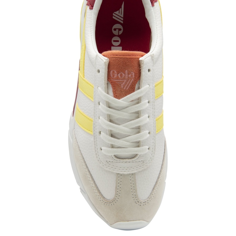 Basket Gola Classics California Femme Blanche | 1862-ETDWX