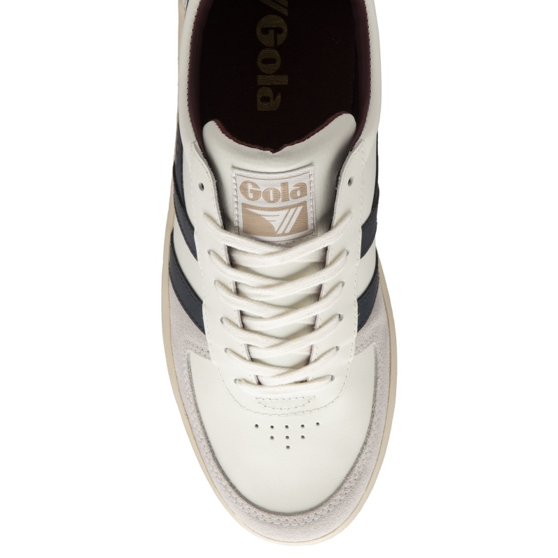 Basket Gola Classics Classiche Homme Blanche | 9360-GVJBH