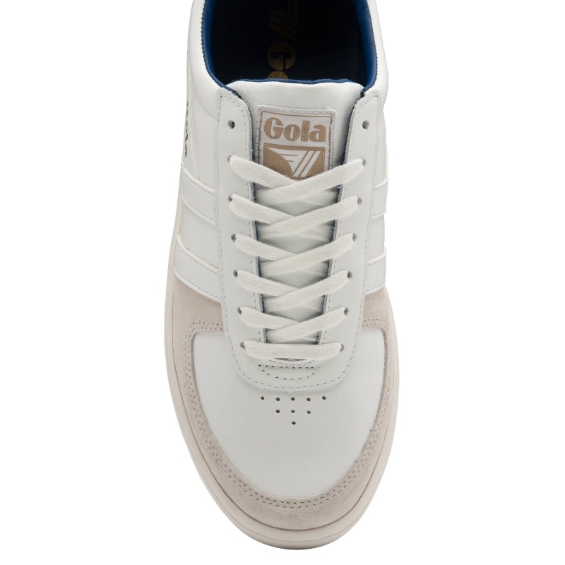 Basket Gola Classics Classiche Homme Blanche | 9843-VNPCX