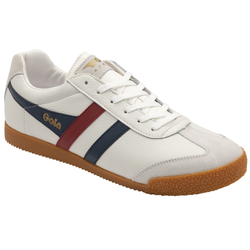 Basket Gola Classics Cuir Homme Blanche | 8652-UZHLR