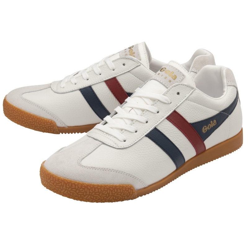 Basket Gola Classics Cuir Homme Blanche | 8652-UZHLR