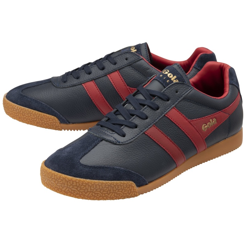 Basket Gola Classics Cuir Homme Bleu Marine | 9021-ROVWM