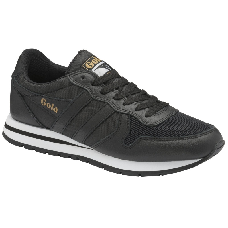 Basket Gola Classics Cuir Homme Noir | 3820-NOQBH