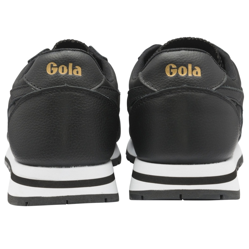 Basket Gola Classics Cuir Homme Noir | 3820-NOQBH