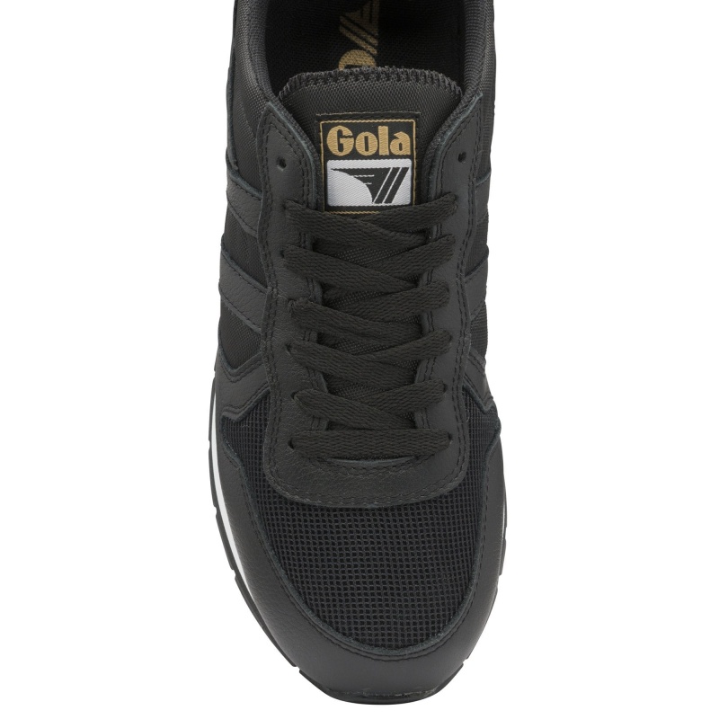 Basket Gola Classics Cuir Homme Noir | 3820-NOQBH