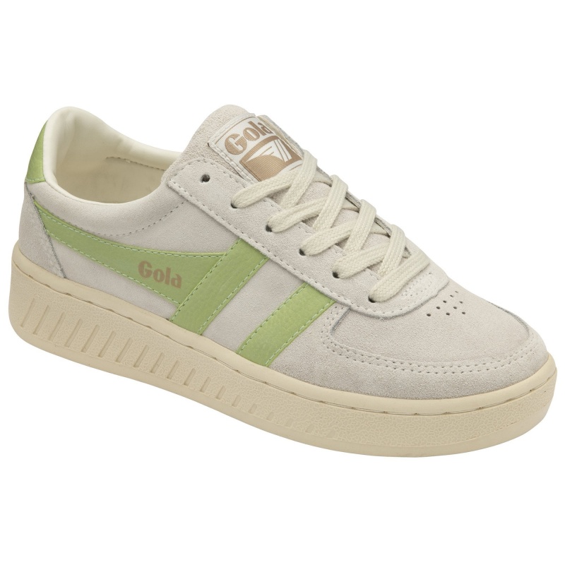 Basket Gola Classics Daim Femme Blanche | 3759-VXSOY