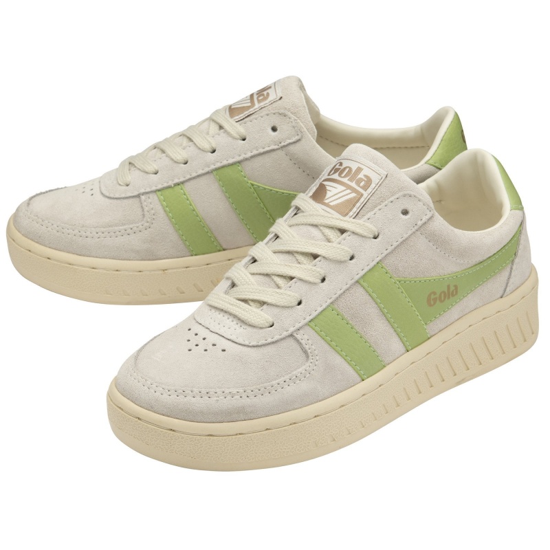 Basket Gola Classics Daim Femme Blanche | 3759-VXSOY