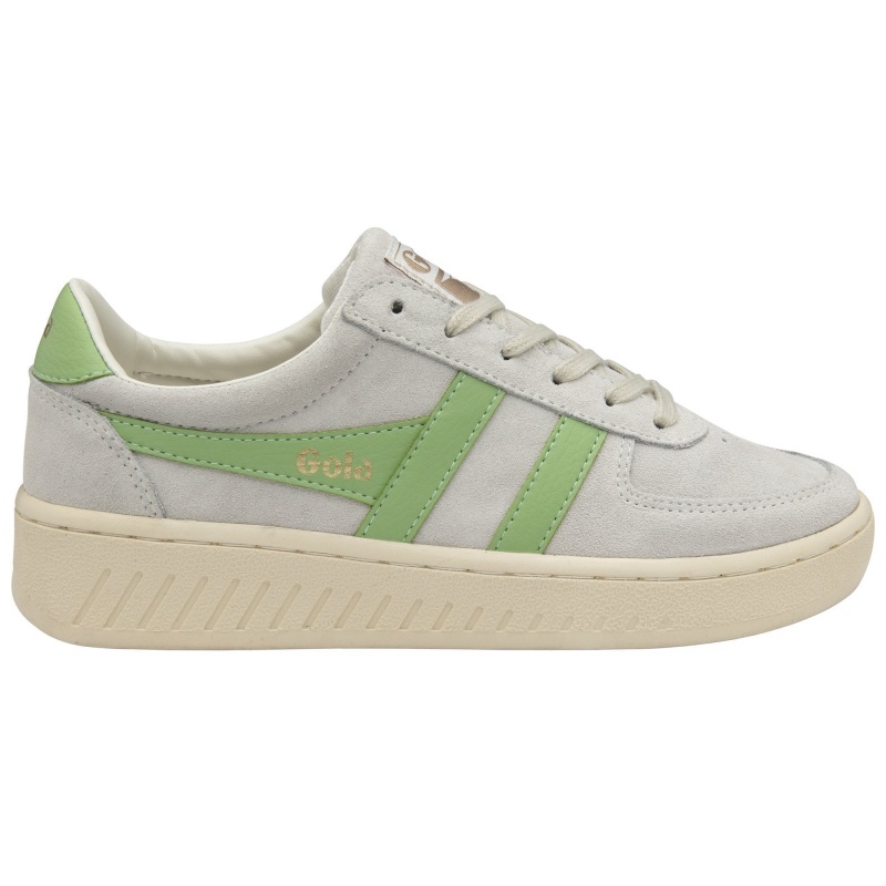 Basket Gola Classics Daim Femme Blanche | 3759-VXSOY