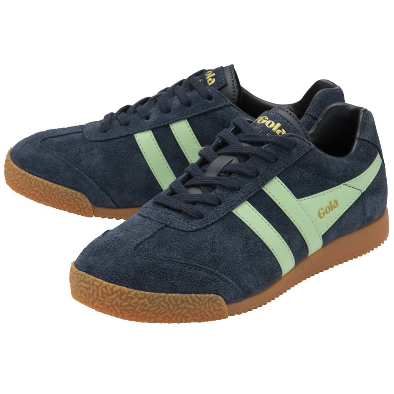 Basket Gola Classics Daim Femme Bleu Marine | 6795-BKZPG