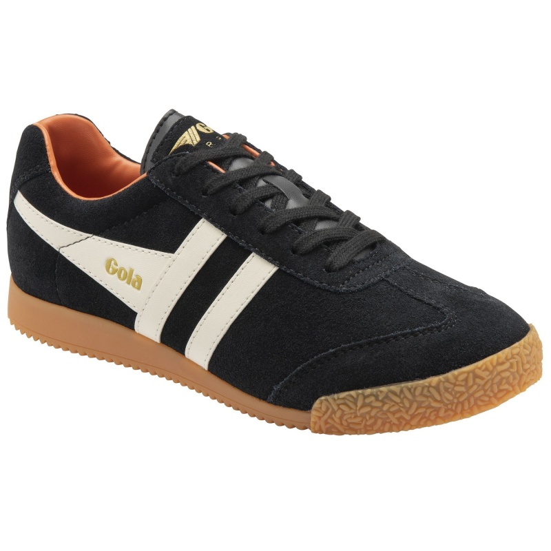 Basket Gola Classics Daim Femme Noir | 6903-SEWZX