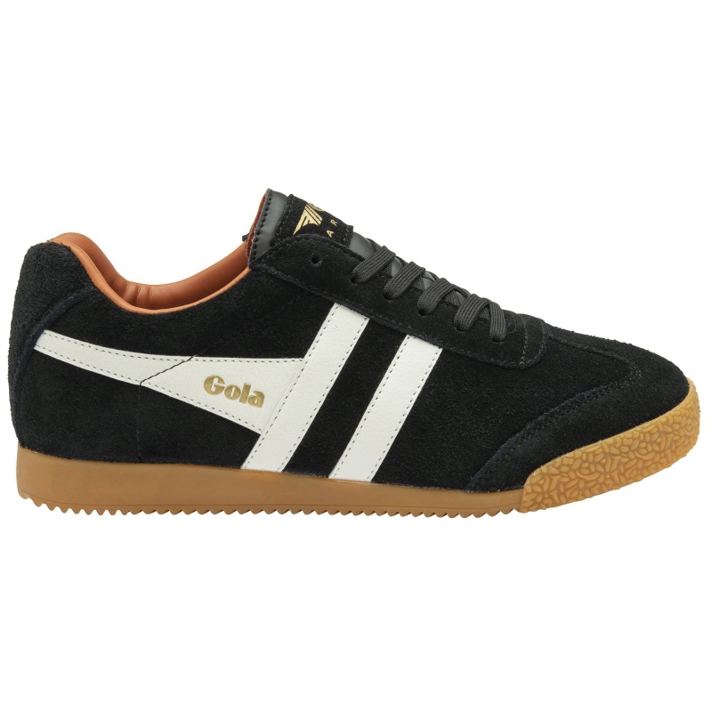 Basket Gola Classics Daim Femme Noir | 6903-SEWZX