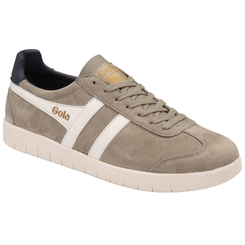 Basket Gola Classics Daim Homme Blanche | 6052-EVLHS