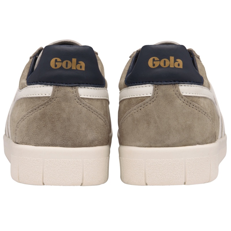 Basket Gola Classics Daim Homme Blanche | 6052-EVLHS