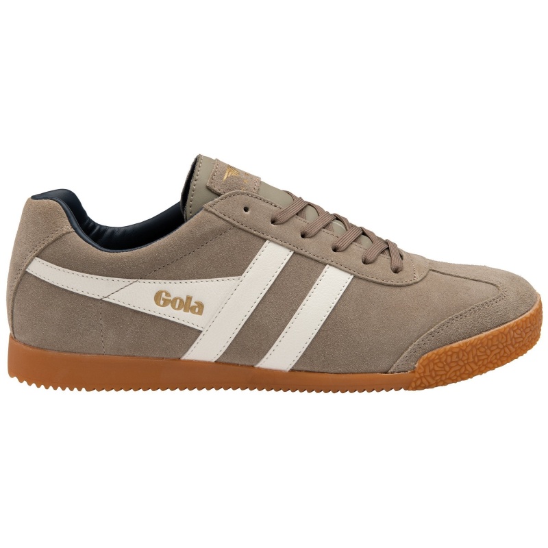 Basket Gola Classics Daim Homme Blanche | 4609-ZJPOY