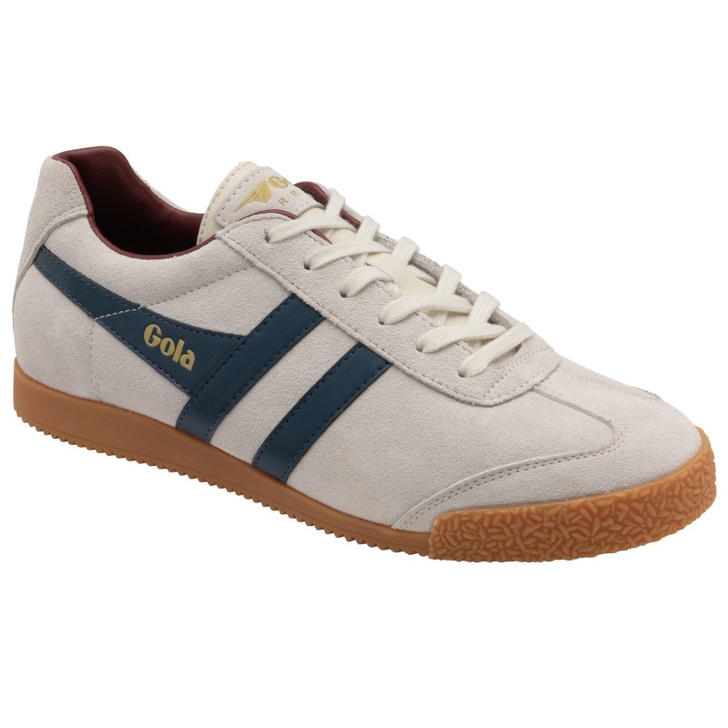 Basket Gola Classics Daim Homme Blanche | 2037-GBVEF