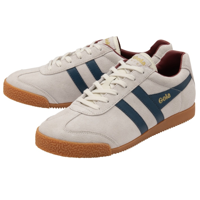 Basket Gola Classics Daim Homme Blanche | 2037-GBVEF