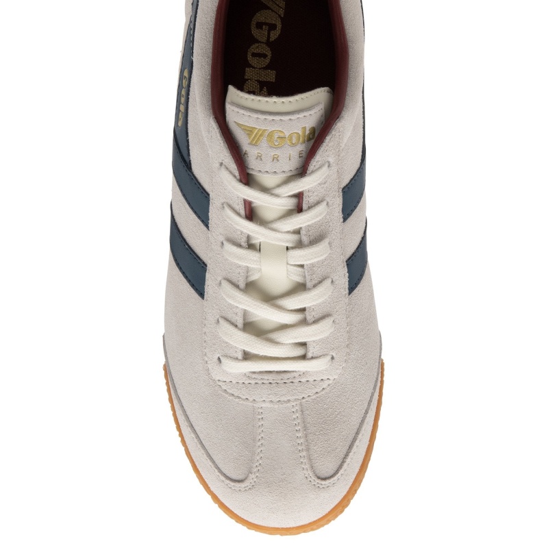 Basket Gola Classics Daim Homme Blanche | 2037-GBVEF