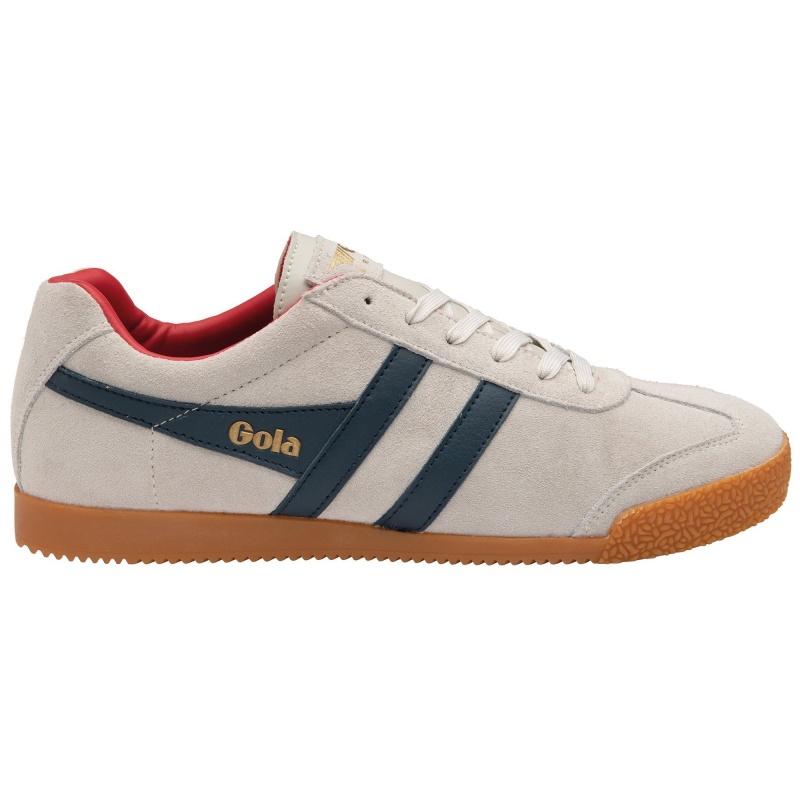 Basket Gola Classics Daim Homme Blanche | 2037-GBVEF