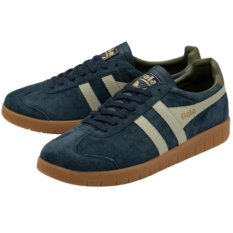 Basket Gola Classics Daim Homme Bleu Marine | 7285-JHLXA