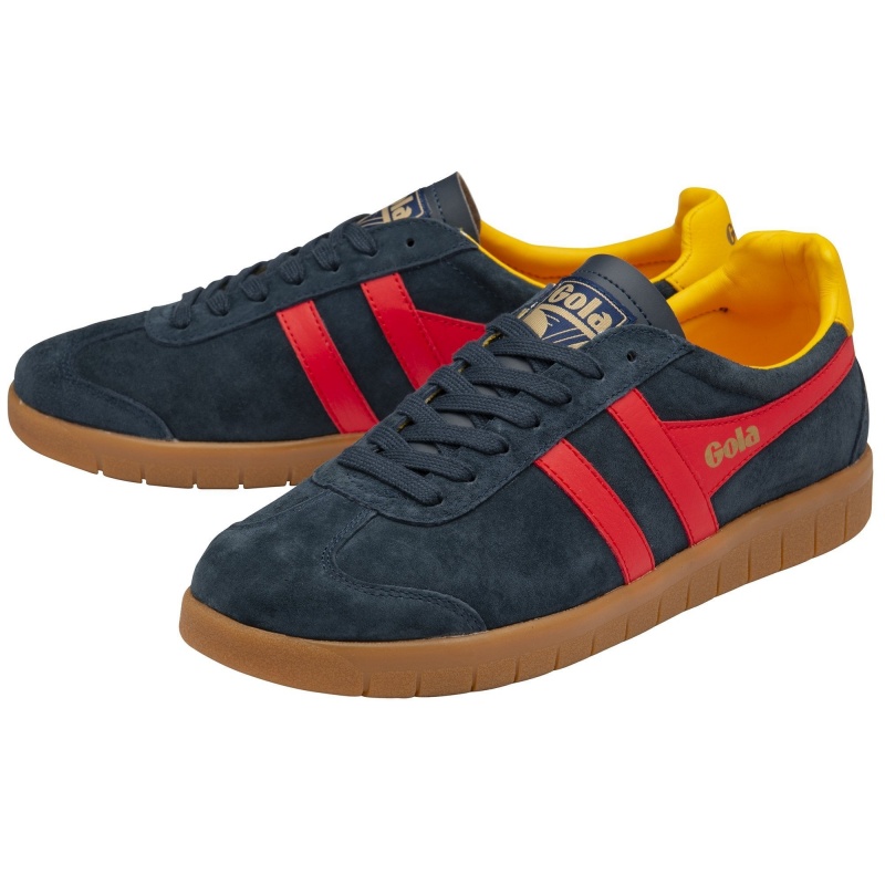 Basket Gola Classics Daim Homme Bleu Marine | 0384-TYHXZ