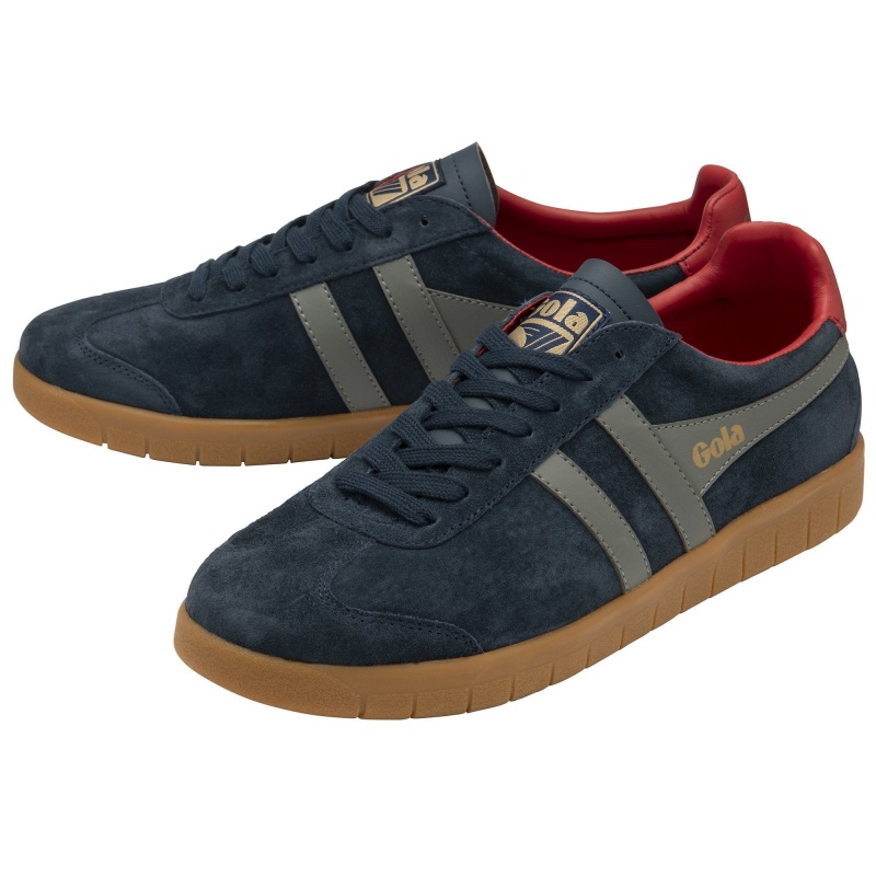 Basket Gola Classics Daim Homme Bleu Marine | 4579-MLCPF