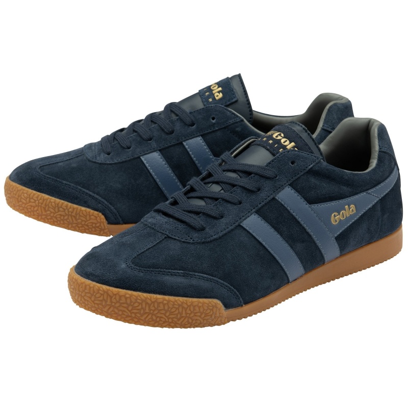 Basket Gola Classics Daim Homme Bleu Marine | 3120-QIJVX