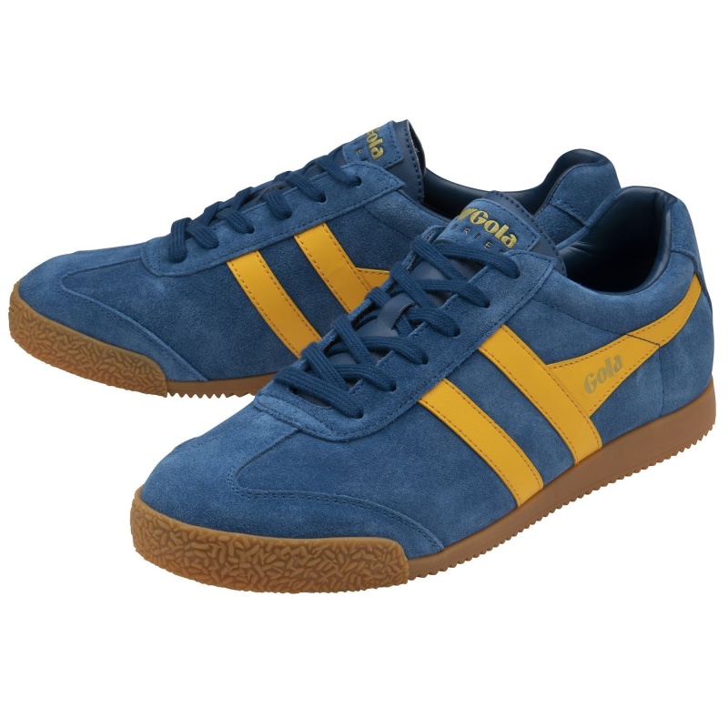 Basket Gola Classics Daim Homme Bleu | 6901-NWXED