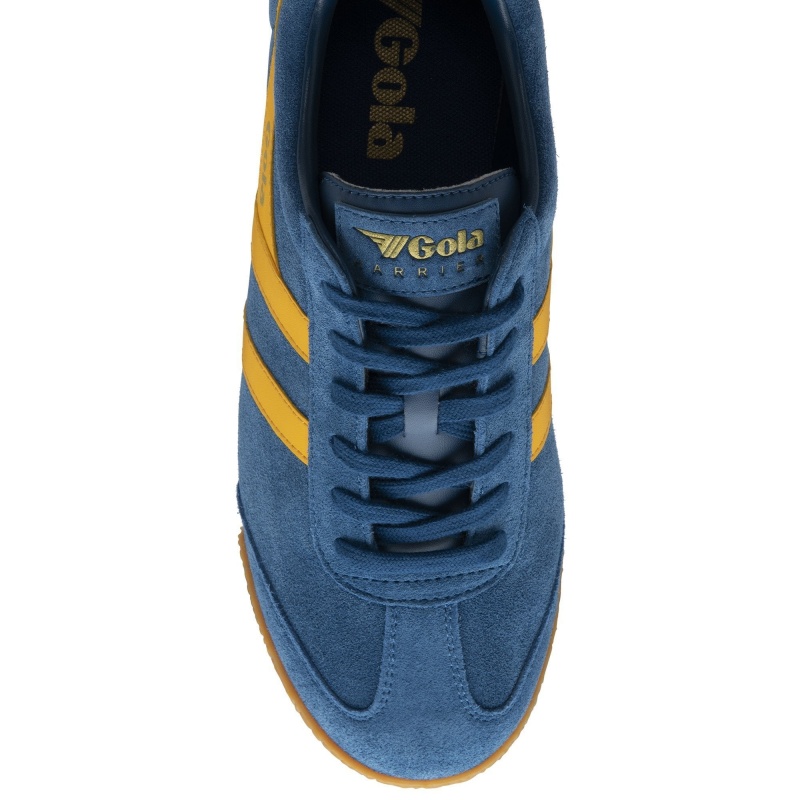 Basket Gola Classics Daim Homme Bleu | 6901-NWXED