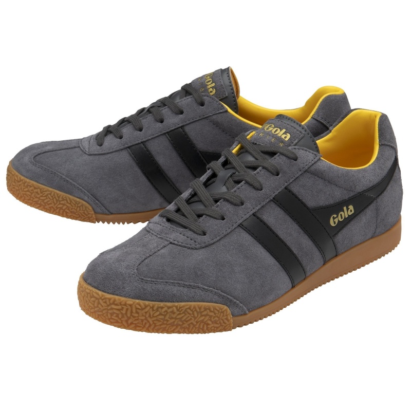 Basket Gola Classics Daim Homme Grise | 0869-JVHOK