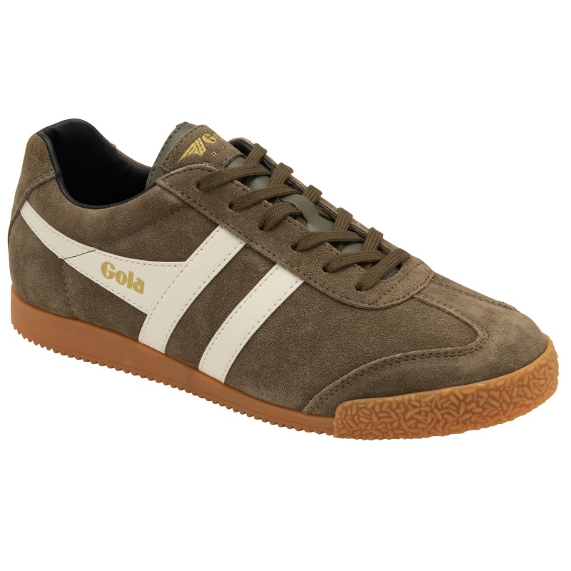 Basket Gola Classics Daim Homme Kaki | 4197-HVUJD