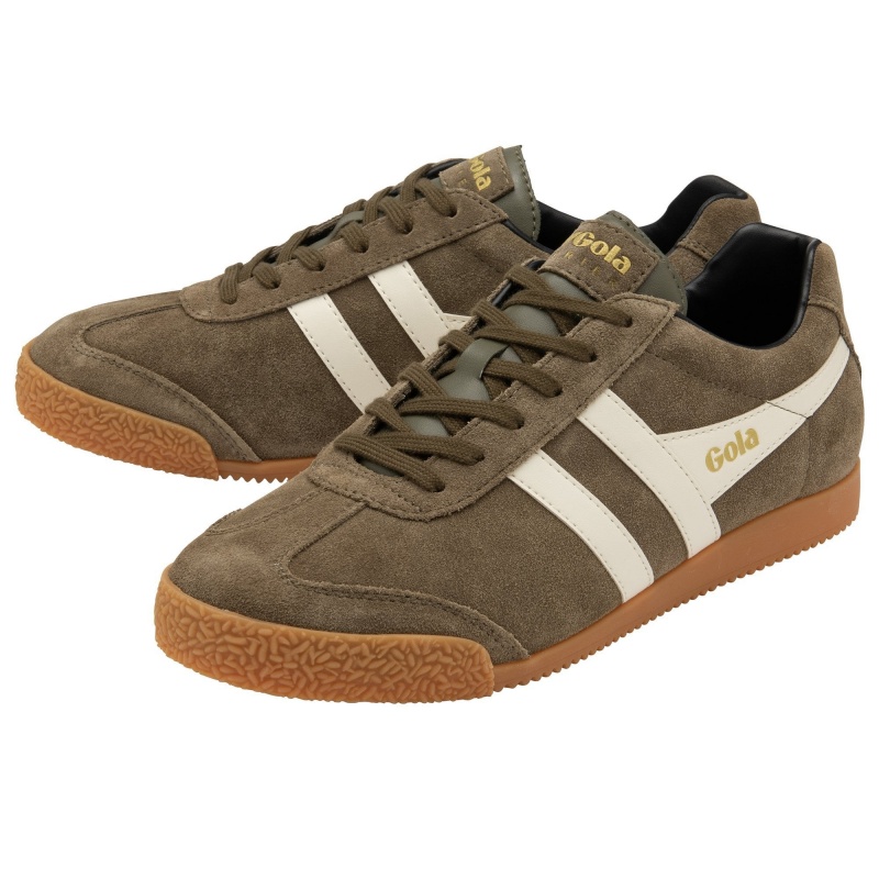 Basket Gola Classics Daim Homme Kaki | 4197-HVUJD