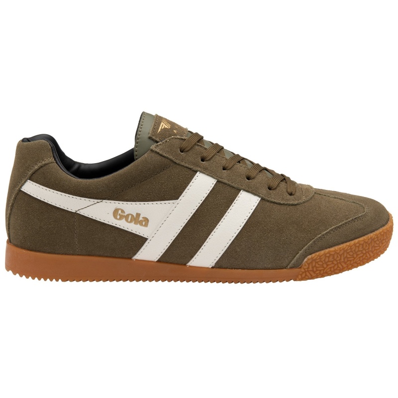 Basket Gola Classics Daim Homme Kaki | 4197-HVUJD