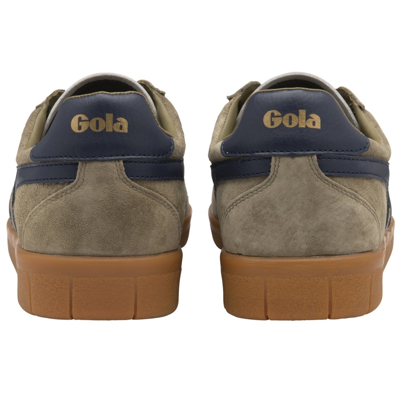 Basket Gola Classics Daim Homme Kaki | 4625-UOYHS