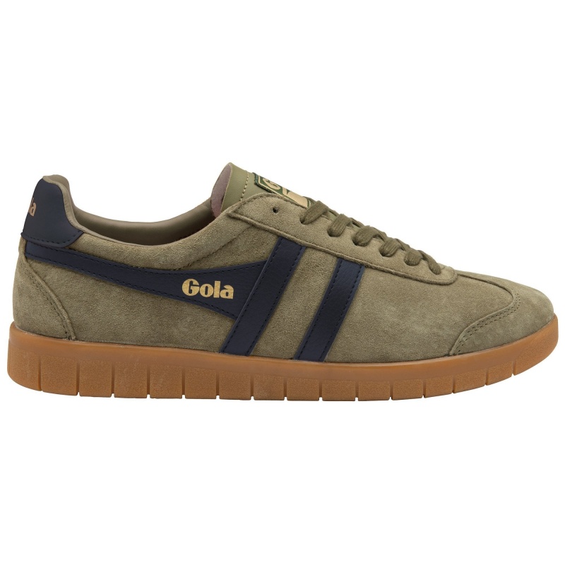 Basket Gola Classics Daim Homme Kaki | 4625-UOYHS