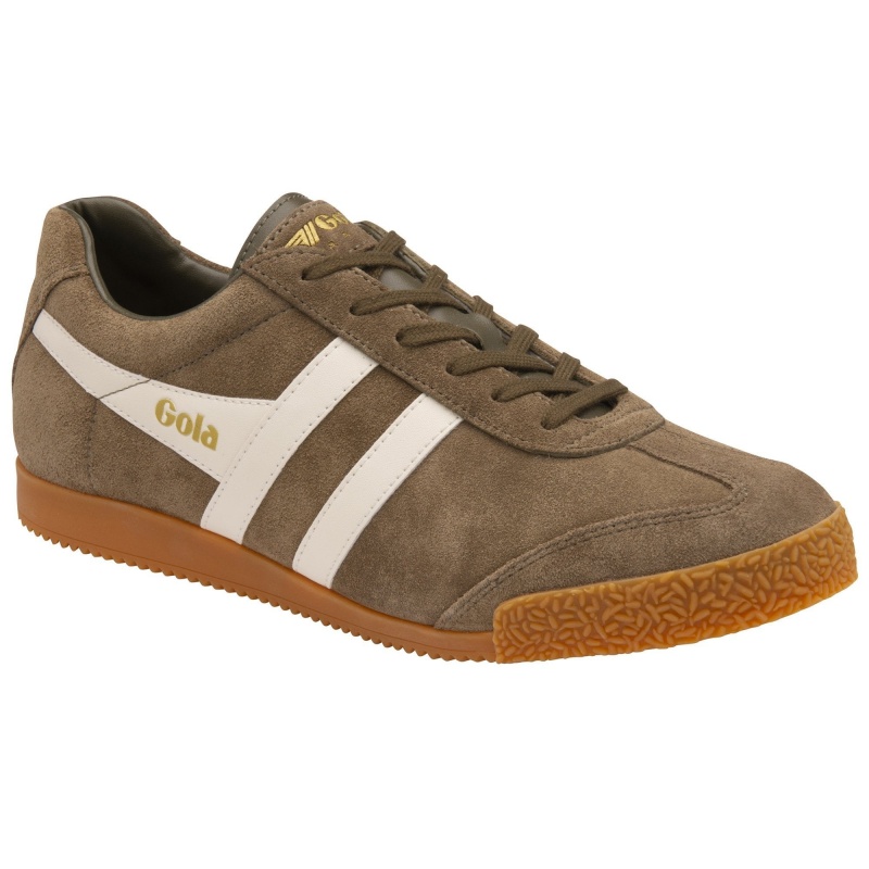 Basket Gola Classics Daim Homme Kaki | 9875-QHMNY